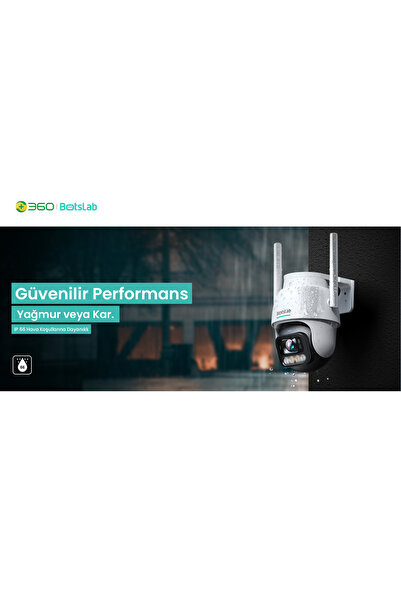 +360 Botslab Smart W311 Outdoor Kamera Set 3K / Çift Yönlü Ses / 360°/ Akıllı İnsan Takibi