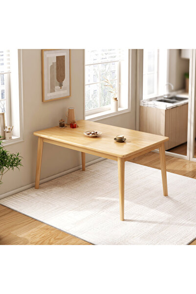 Zztcmp طاولة طعام، طاولة مطبخ، طاولة طعام مستطيلة حديثة مقاس 100 * 60 * 75 سم