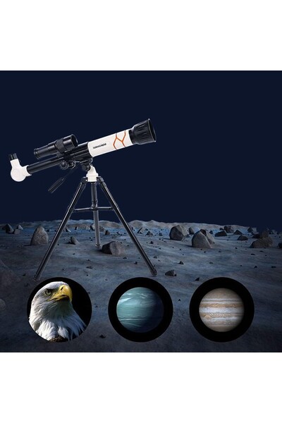 PROCART Astronomical telescope for children, with tripod, 10-40x eyepieces, age 6+