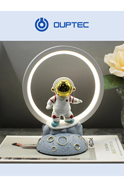 Ouptec Astronot Uzay Temalı LED Gece Lambası Çocuk Odası Uyku Arkadaşı YILBAŞ...