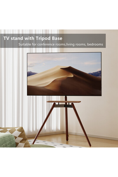 Zztcmp TV Stand,adjustable height and pitch angle,Fits 32-75 inch TV or Monitor,with storage panel(black)