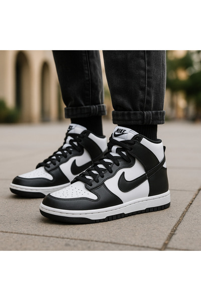 Nike Παπούτσια Dunk High Retro Panda Casual Sneaker