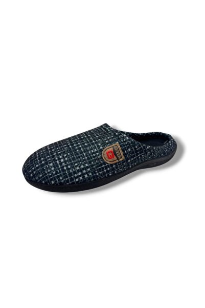 GEZER 16722-26 Dot and Line Patterned Thermal Men's Home Slippers