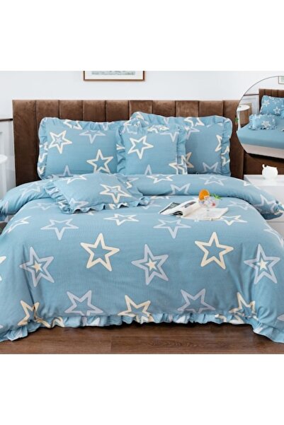 Casa de Vis Double bed linen set, satin cotton, 180 x 200 cm, 6 pieces, fitte...