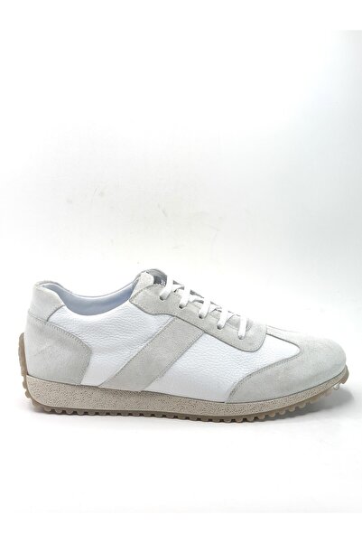 Yeşildaş Men's 100% Genuine Leather Rubber Sole Lace-Up Sports Shoes