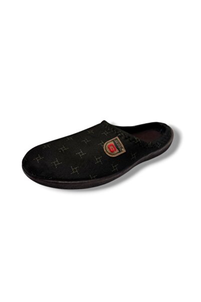 GEZER 16688-26 Small Square Patterned Thermal Men's Home Slippers