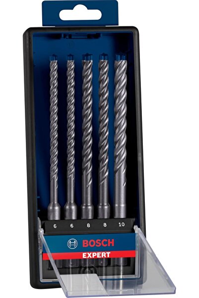 Bosch Professional 5x Expert SDS plus-7X Hammer Drill Bit Set (Ø 6-10 mm, 5 pcs)