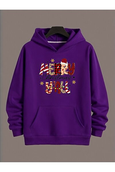 ArtYus Tricou unisex cu mânecă lungă Transfer MERRY CHRISTMAS NEW YEAR cu imp...