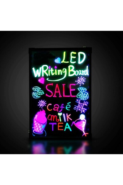 PROCART Rewritable LED board 40x60 cm, neon effect illuminated advertising, support included