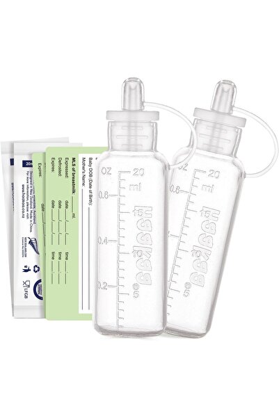 Haakaa مجموعة جمع اللبأ، مجموعة جمع اللبأ المصنوعة من السيليكون، جاهزة للاستخ...