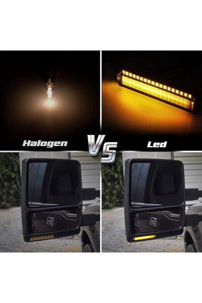 Generic znakeauto Amber Sequential LED Side Mirror Turn Signal Lights (Smoked Lens)