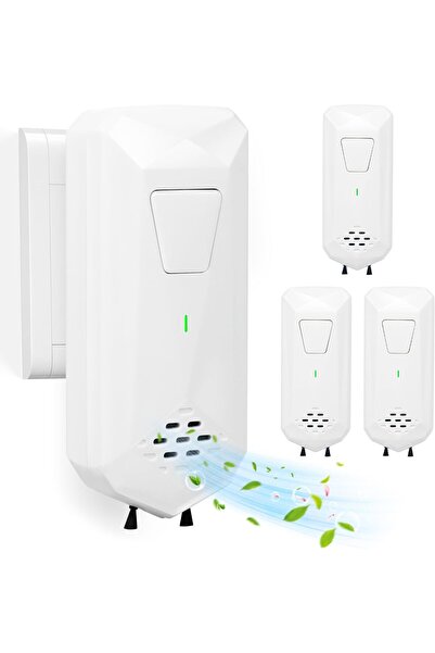 NALACAL مؤين هواء للمنزل - جهاز تنقية الهواء بالأيونات السالبة (عبوة من قطعتين)