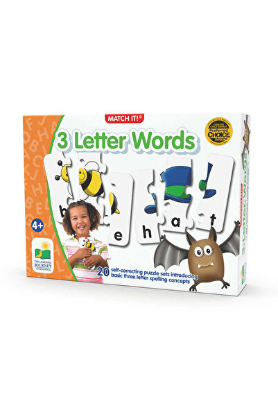 The Learning Journey Match the Words 3-Letter Puzzle - Eng