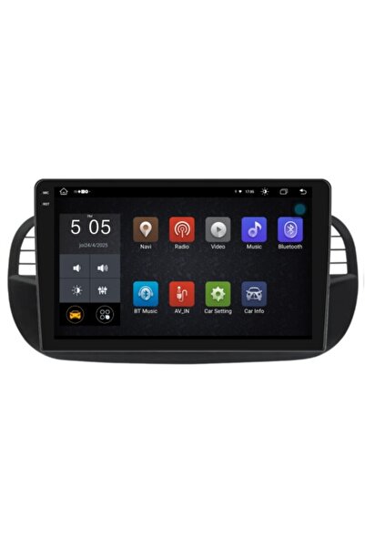 Piloton Navigație dedicată pentru Fiat 500 (2007-2015) — 2K QLED, 8 GB RAM, 2...