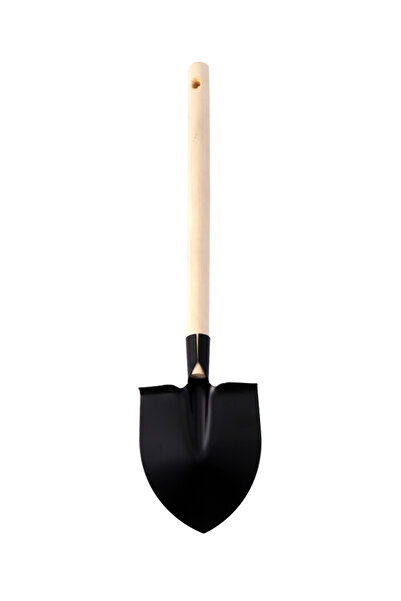 Lawazim Garden Spade Shovel 40cm - Wooden Handle Hand Digger for Gardening