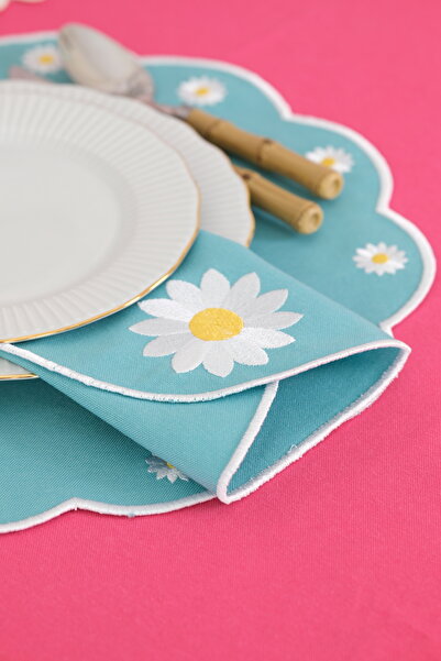 Leoinart Daisy Blue Napkin