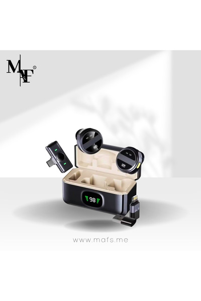M.A&F's M.A&F Wireless Lavalier Microphone - Mini Lapel Mic with Charging Case