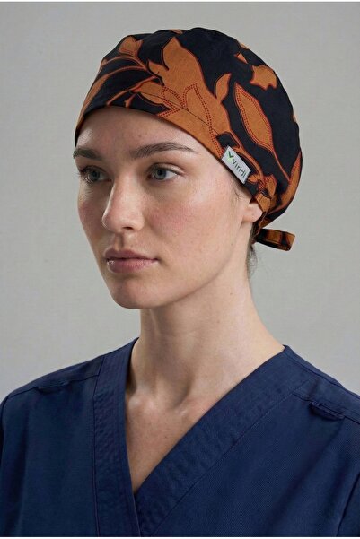 Viridi Medical Fashion Camel Si̇yah Desen Cerraahi̇ Klasi̇k Bone