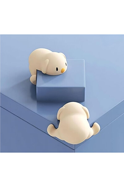 Arabest 4 قطع من واقيات زوايا الجرو الناعمة من السيليكون على شكل حيوان لطيف ع...