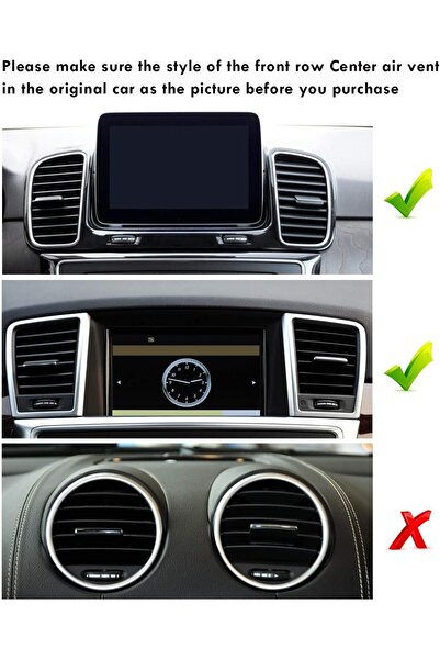 Generic Moonlinks Air Vent Outlet Tab Clip for Mercedes-Benz W166/X166 (Front Center)