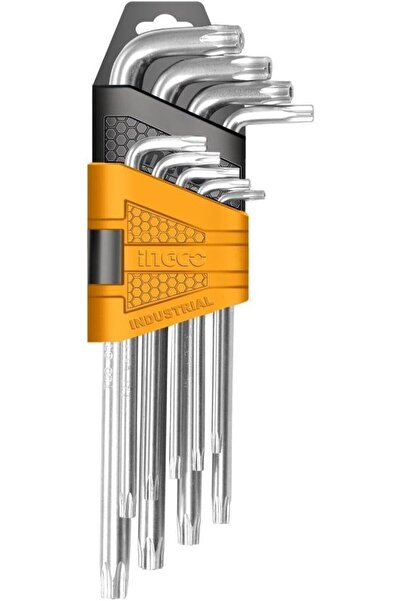 Ingco HHK13091 Long Arm Torx Key Set 9-Pieces, T10-T50 Size
