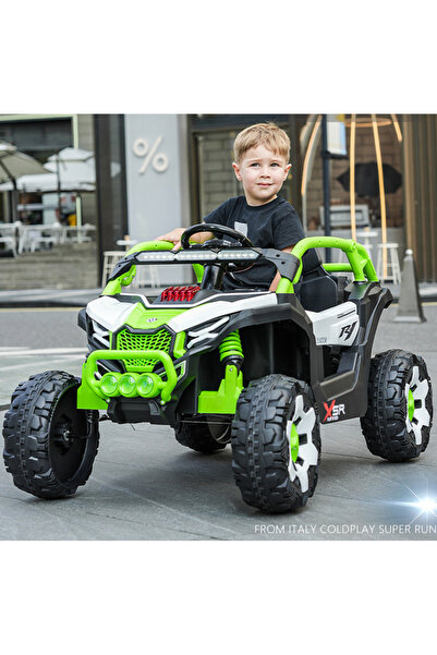 SMART CHILD Plastic 12V Battery-Powered Children's Electric UTV Remote Control Ride-On Car (Ages 3-12)