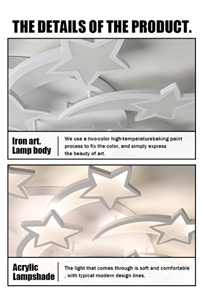 Generic 3/5/8/12/15 Star lamps - ceiling lights for living room - LED - modern bedroom ceiling lighting