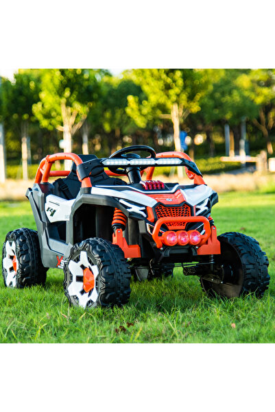 SMART CHILD Plastic 12V Battery-Powered Children's Electric UTV Remote Control Ride-On Car (Ages 3-12)