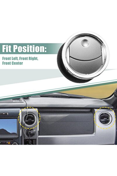 X AUTOHAUX 2 Pcs Dashboard AC Heater Air Vent 8L3Z19893BA for Ford F-150 2004-2008