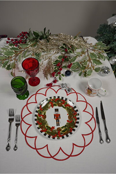 Vivas New Model Kursun Soldier (Nutcracker Plate Pattern) 23 cm Porcelain Plate