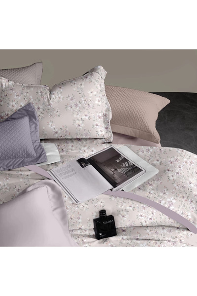 1way Double bedsheet set, 4 pieces, floral pattern, with filling