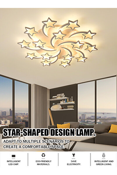Generic 3/5/8/12/15 Star lamps - ceiling lights for living room - LED - modern bedroom ceiling lighting
