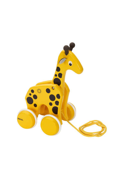 BRIO Jucărie girafă de tras