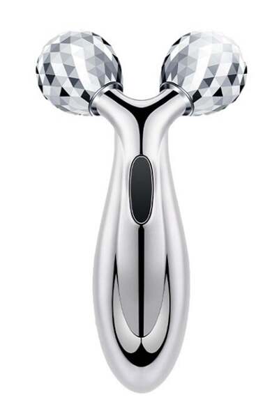 Gonice جهاز تدليك الوجه ثلاثي الأبعاد على شكل حرف Y باللون الفضي