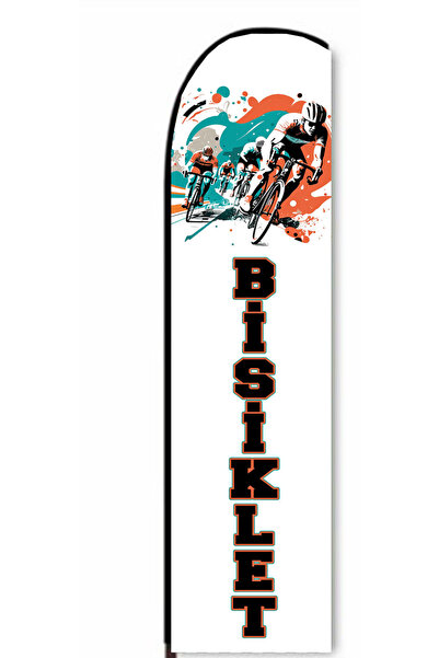 AYYILDIZ BAYRAKÇILIK BİSİKLET YELKEN BAYRAK 75x300 (YALNIZCA BAYRAK)