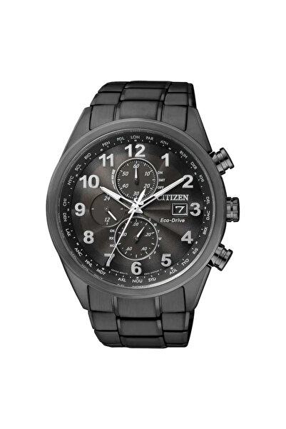 Citizen Eco-Drive Radio-Controlled AT8105-53E Black Dial Black Stainless Steel Men's Watch
