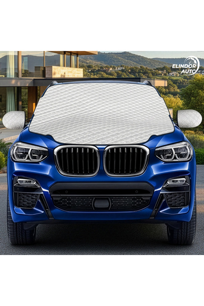 Elindor ® Αντηλιακό αυτοκινήτου για παρμπρίζ, μαγνητικό με 3 μαγνήτες, 147 x ...