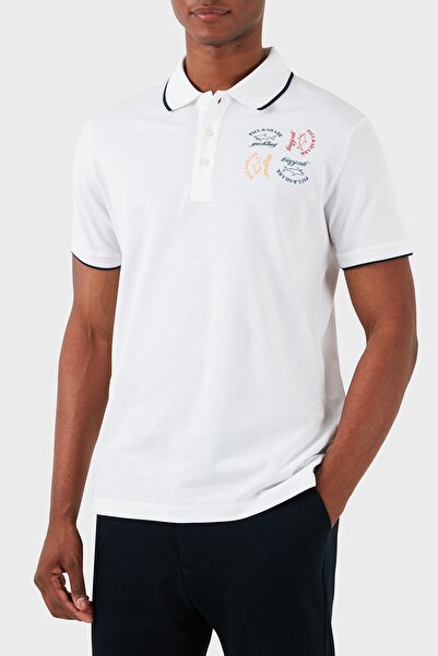 PAUL&SHARK MEN'S KNITTED POLOSHIRT C.WCOTTON