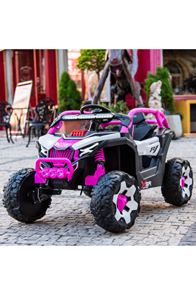 SMART CHILD Plastic 12V Battery-Powered Children's Electric UTV Remote Control Ride-On Car (Ages 3-12)