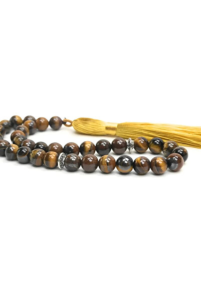 HÜNERTAŞ Tiger Eye Natural Stone Rosary