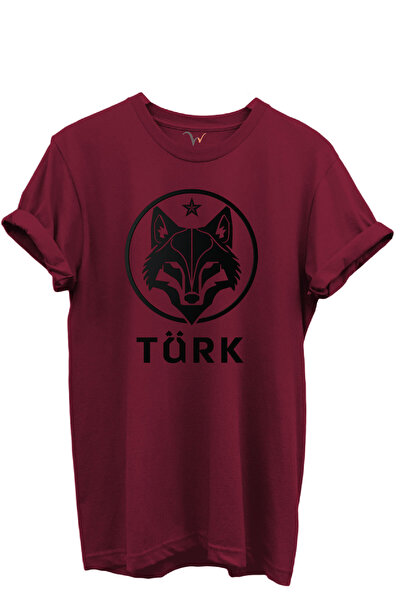 WİDİ Kurt and Turk Special Collection Series-2 Design Printed 100% Cotton T-Shirt