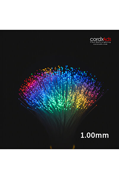 coraxads 1.0mm 100 METRE PMMA UÇTAN IŞIMA FİBER OPTİK AYDINLATMA KABLOSU