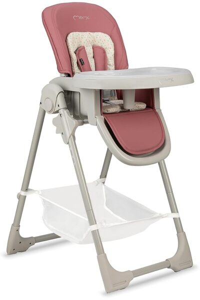 Momi كرسي جوجو المرتفع المريح للأطفال - وردي، مع إمكانية تعديل الارتفاع بـ 7 ...