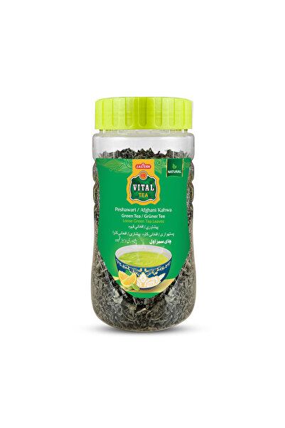 vital tea شاي قهوة بيشاوري - برطمان أوراق سائبة سعة 500 غرام، شاي أخضر عطري بنكهة تقليدية