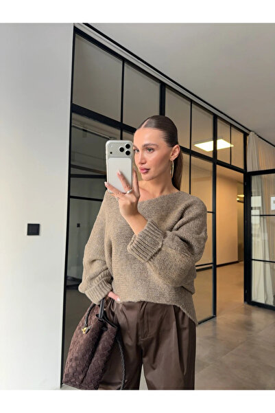 My Blog Mink Boat Neck - 4338