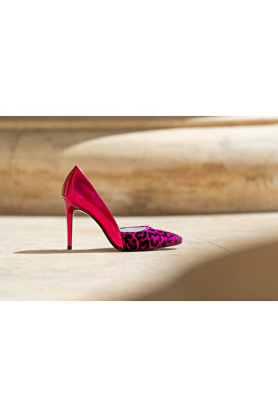 CONDUR by alexandru Aime Print Fuchsia Stiletto Shoes - 36