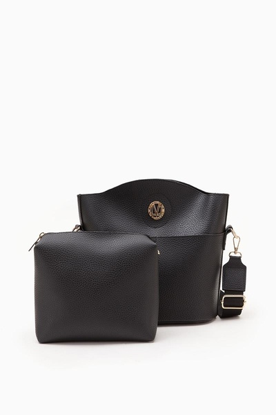 AYK'S حقيبة كتف نسائية سوداء ليفيدور 930105