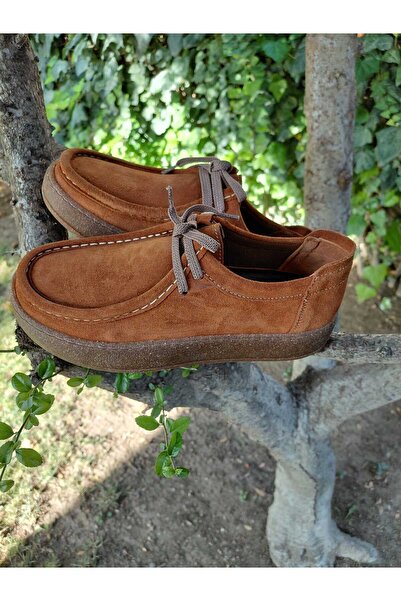 Henne Classic Shoes Orthopedic Genuine Leather Suede Tan