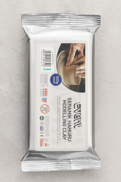 EVENT Seramik Hamuru 500 gr Beyaz Modelleme ve Şekillendirme Kil Hamuru