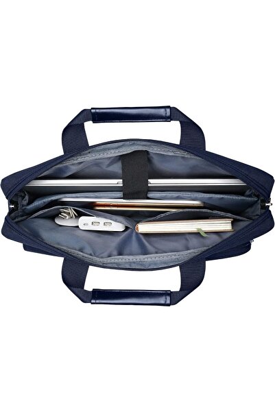 Mosiso Laptop Shoulder Bag 15.6 inch, Navy Blue